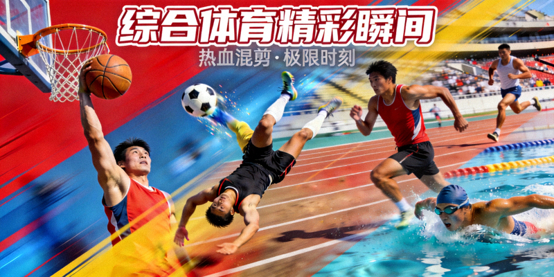 综合体育视频集锦封面 - 多种体育项目精彩瞬间混剪